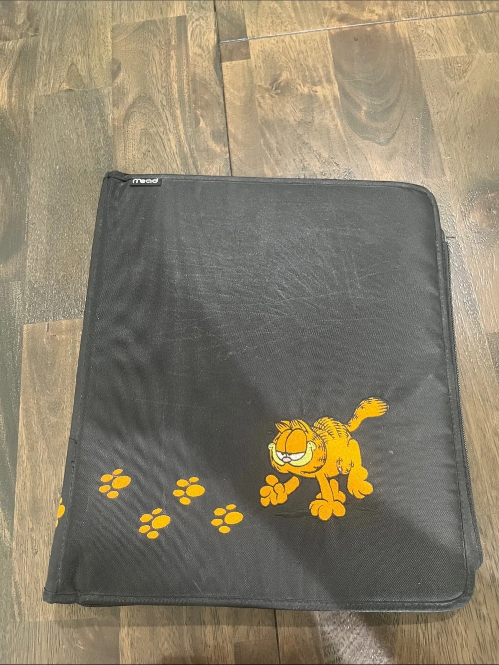 90s Vintage Garfield Mead PAWS Binder w/ 3 Garfield Pocket Folders